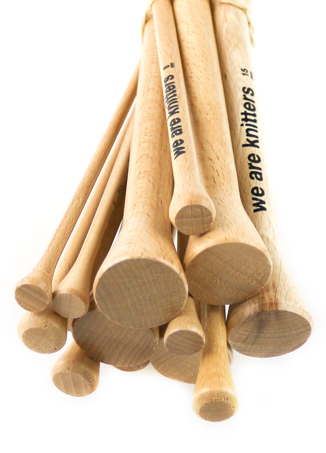 8mm Straight Beechwood Knitting Needles