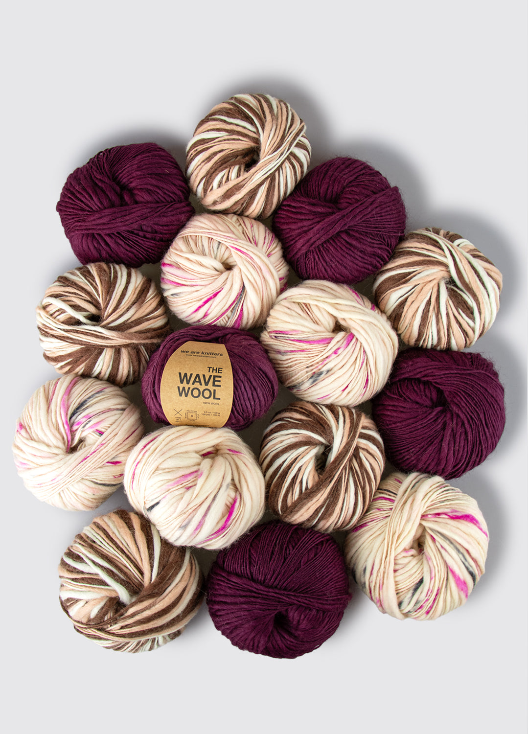 15 Pack of Wave Yarn Balls