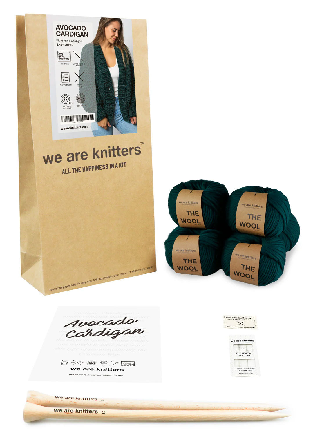 Avocado Cardigan Kit - Oferta del mes