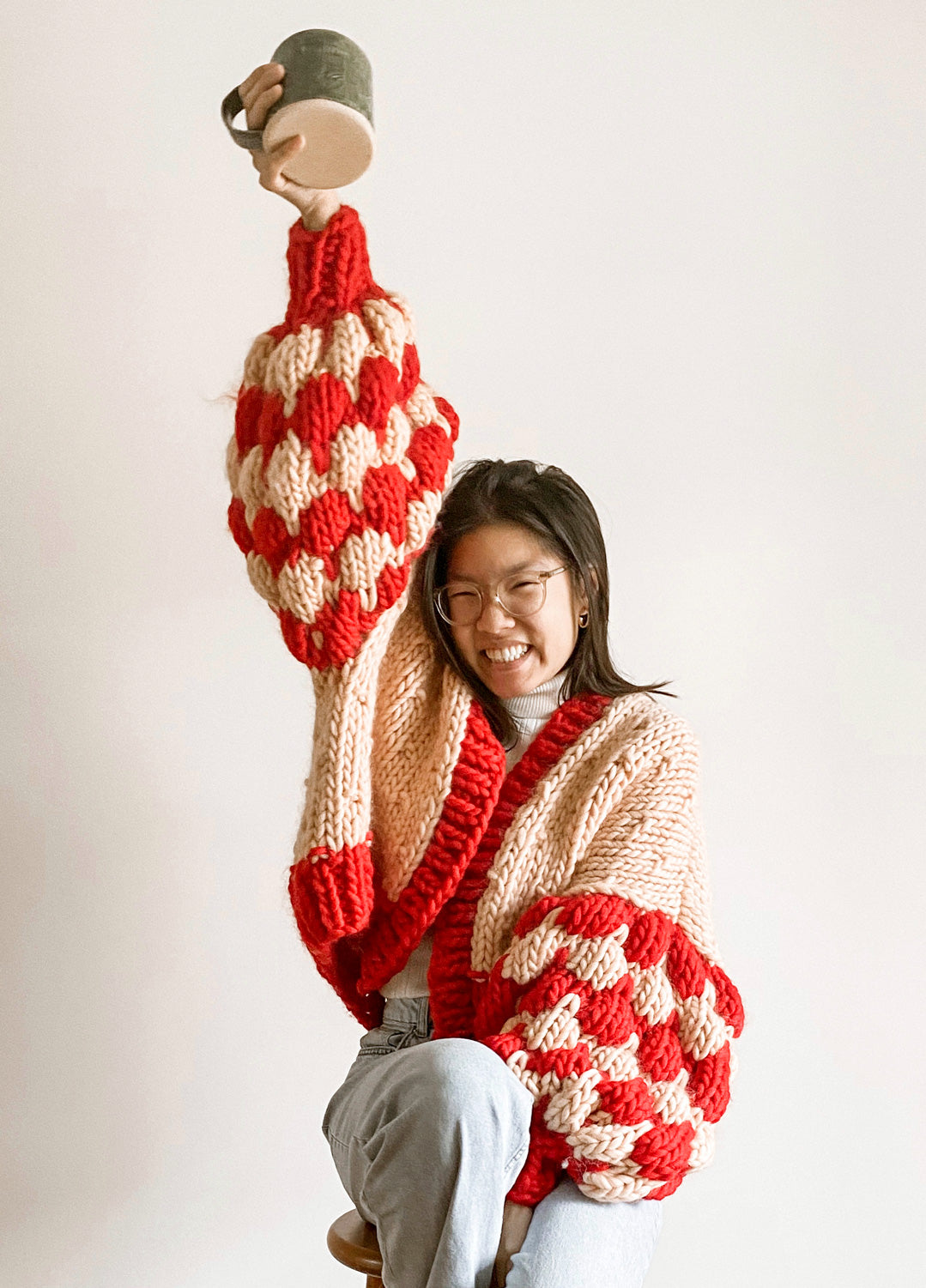 The Social Bubble Cardigan x Beatific Brenda Kit