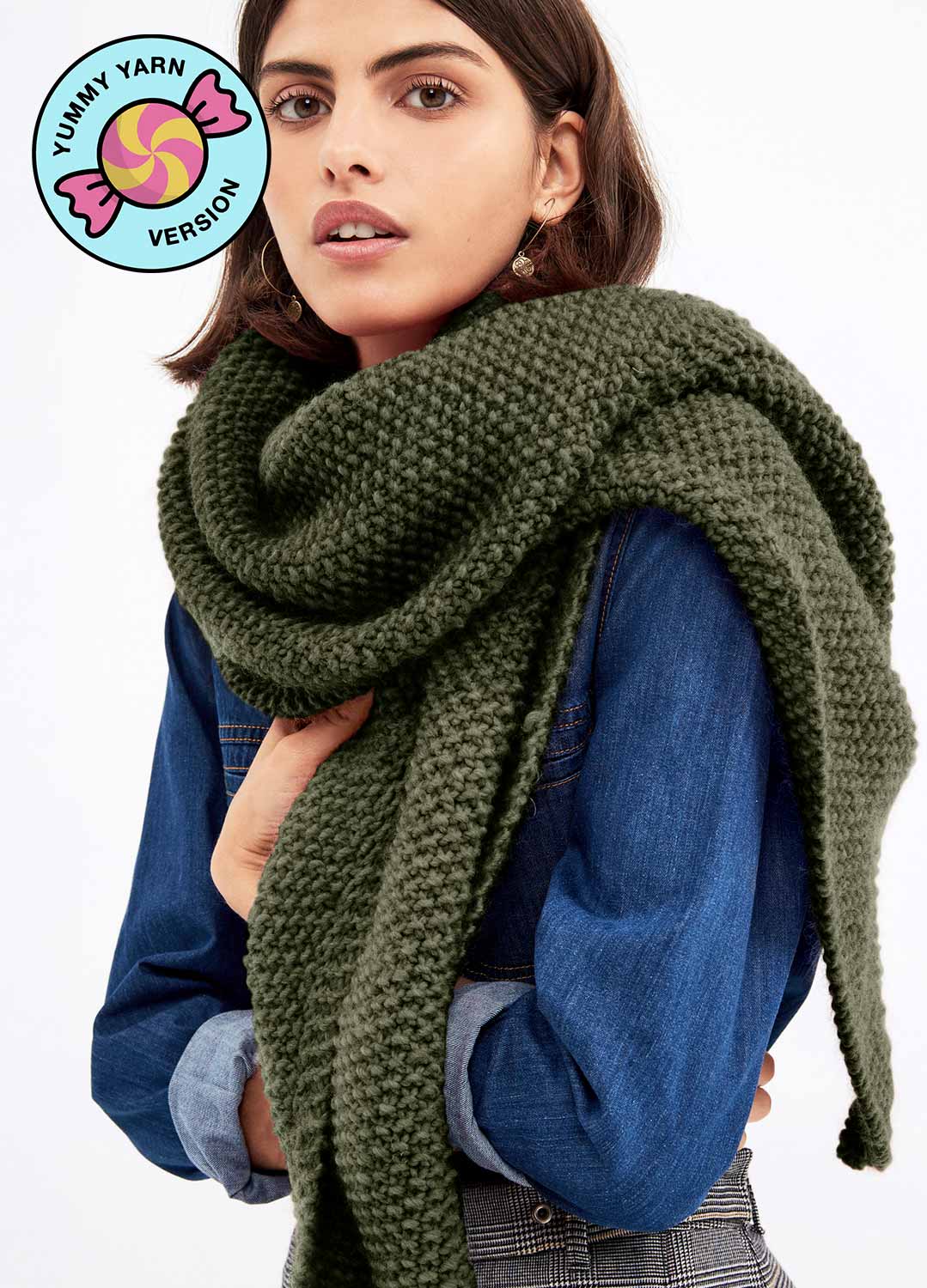 Le Marais Shawl Kit - Yummy Yarn Fine Version