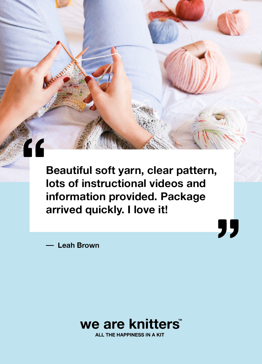 Stitch Sampler Kit: Learn The Basics Knitting Kit - Make your first Snood