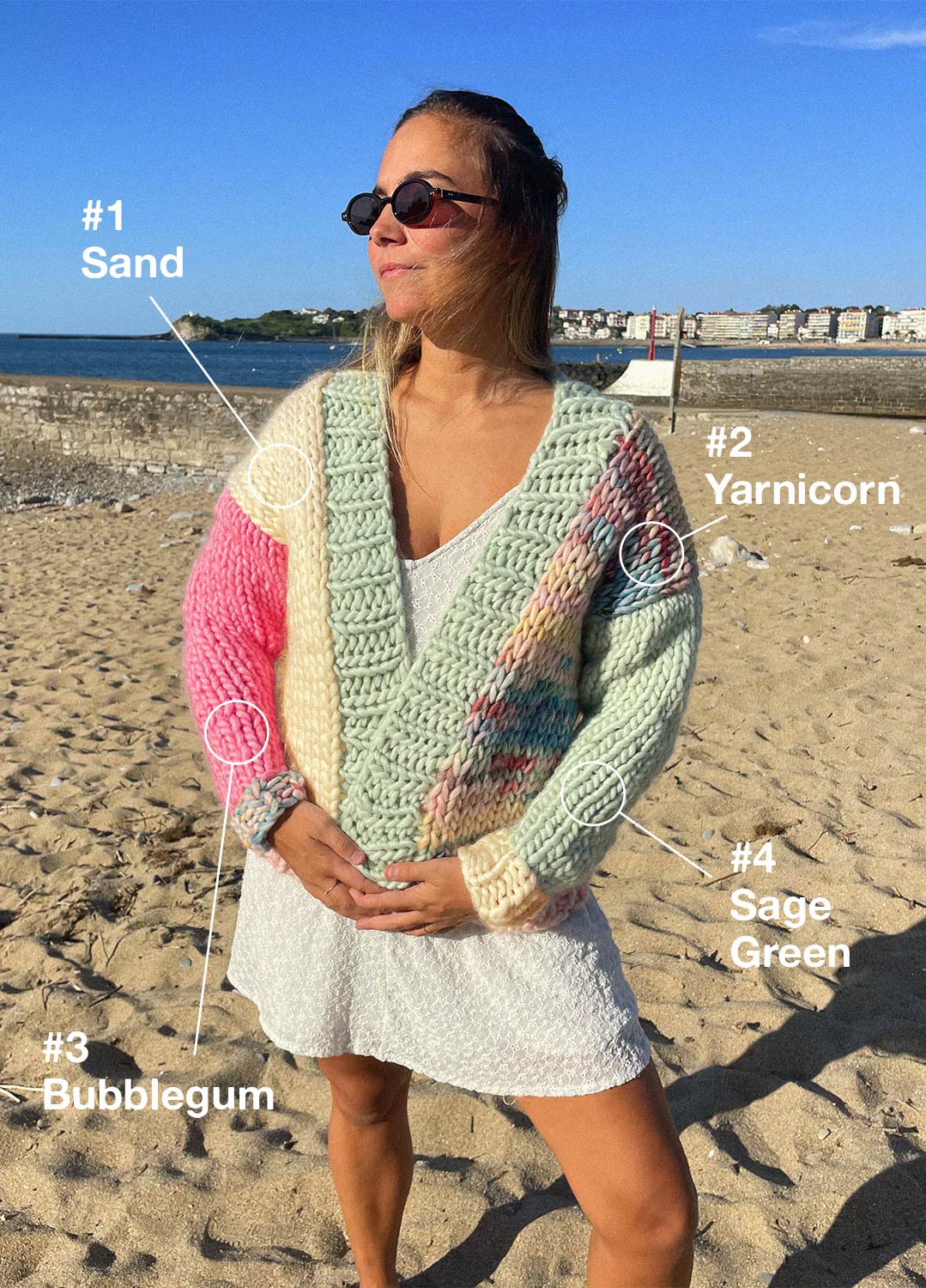 Oil Cardigan Kit - Yummy Yarn Version