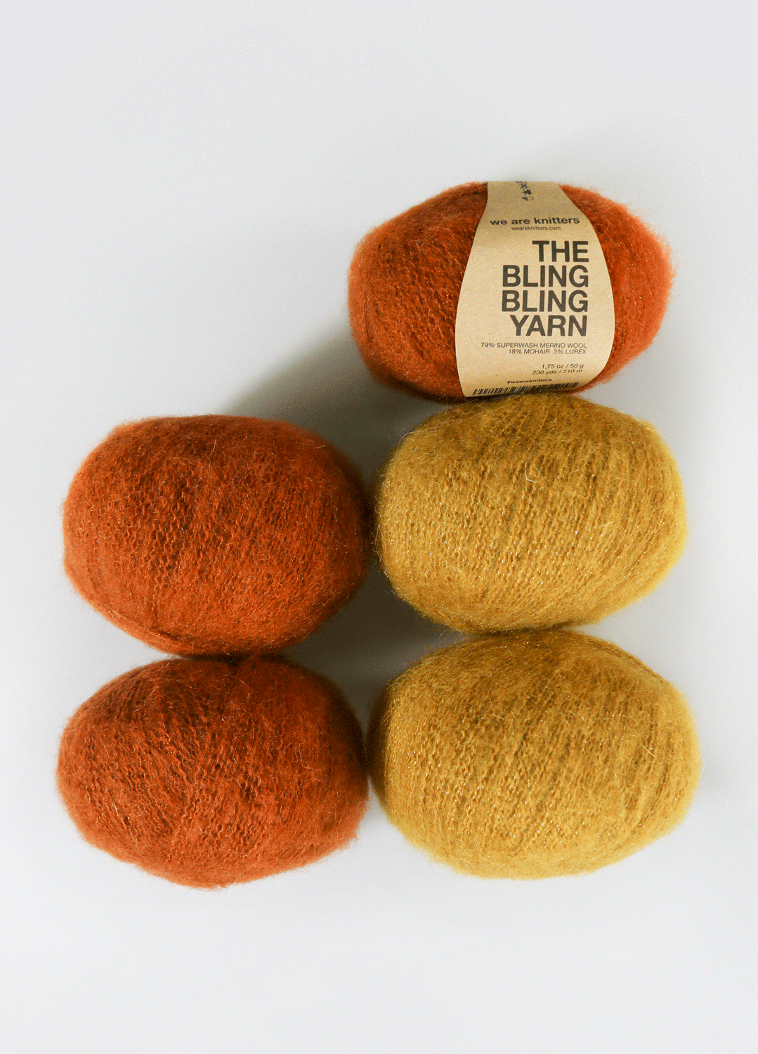 Pack de 5 Ovillos de Bling Bling Yarn