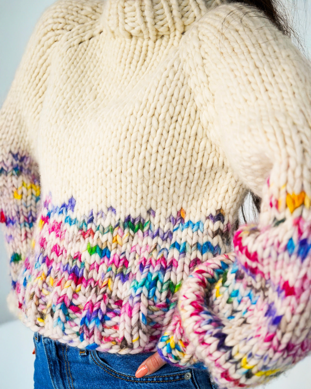 The Rainbow Sweater Kit x @paula.on.knits