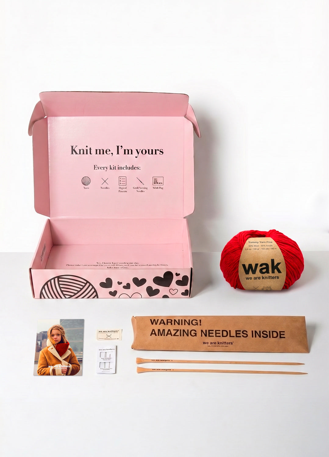 Row Row Snood Kit - Learning Experience For Kids - Yummy Yarn Fine Version