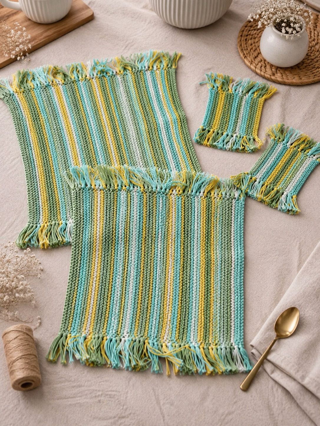 Olympia Set de mantelito y posavasos