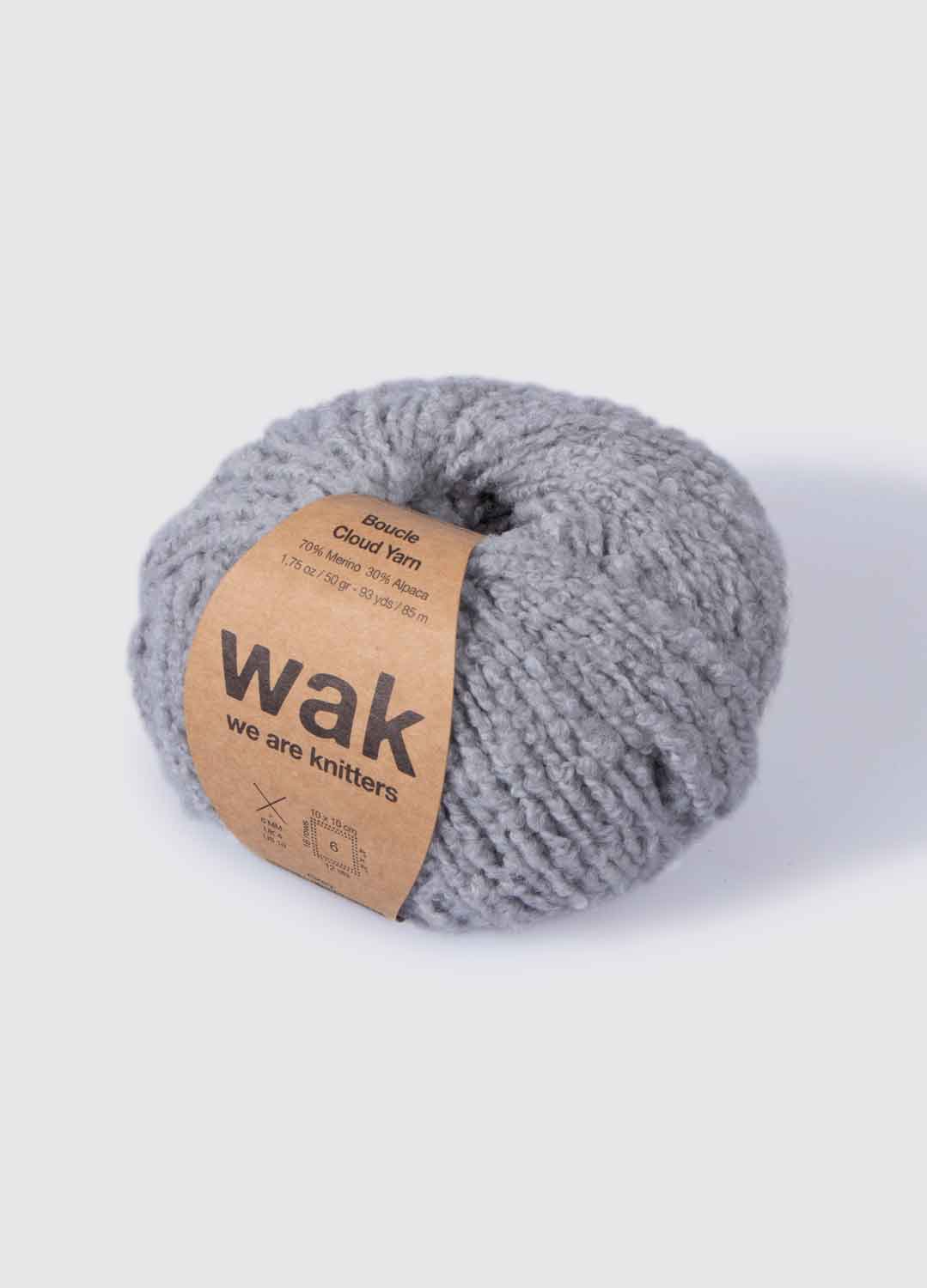 The Boucle Cloud Yarn Grey