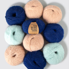 10 Pack of Bling Bling Yarn Balls