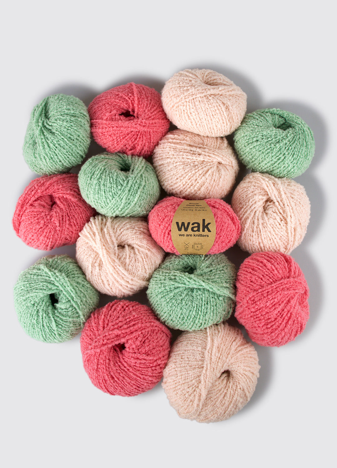 Pack de 15 Ovillos de Boucle Cloud Yarn