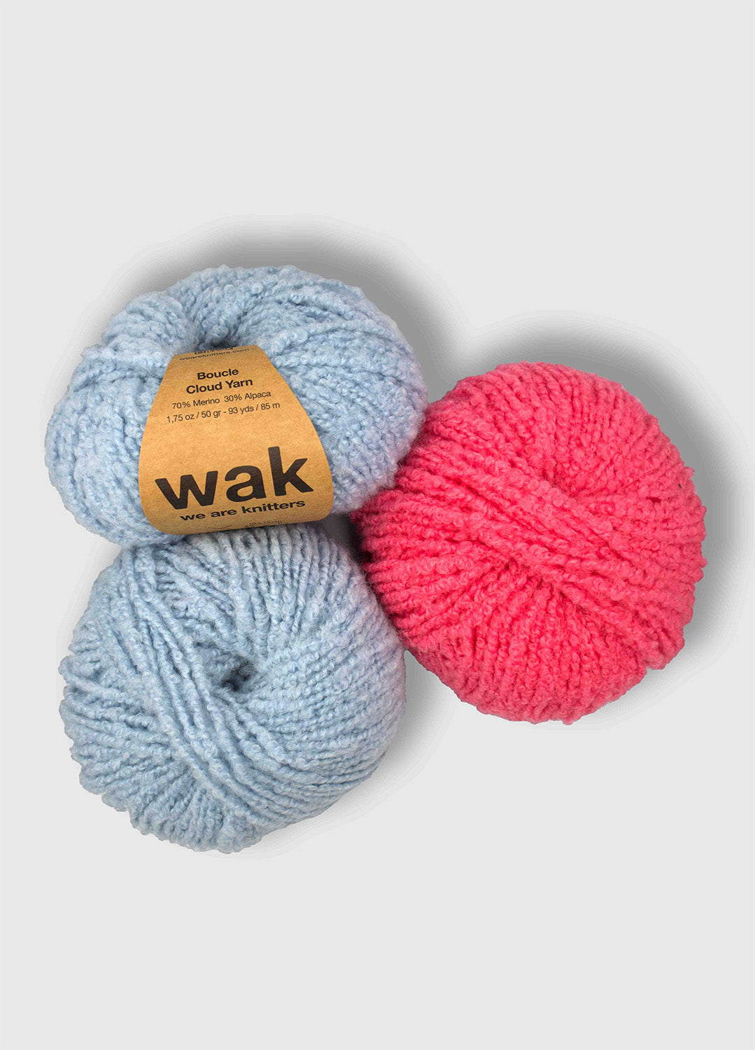 Pack de 3 Ovillos de Boucle Cloud Yarn