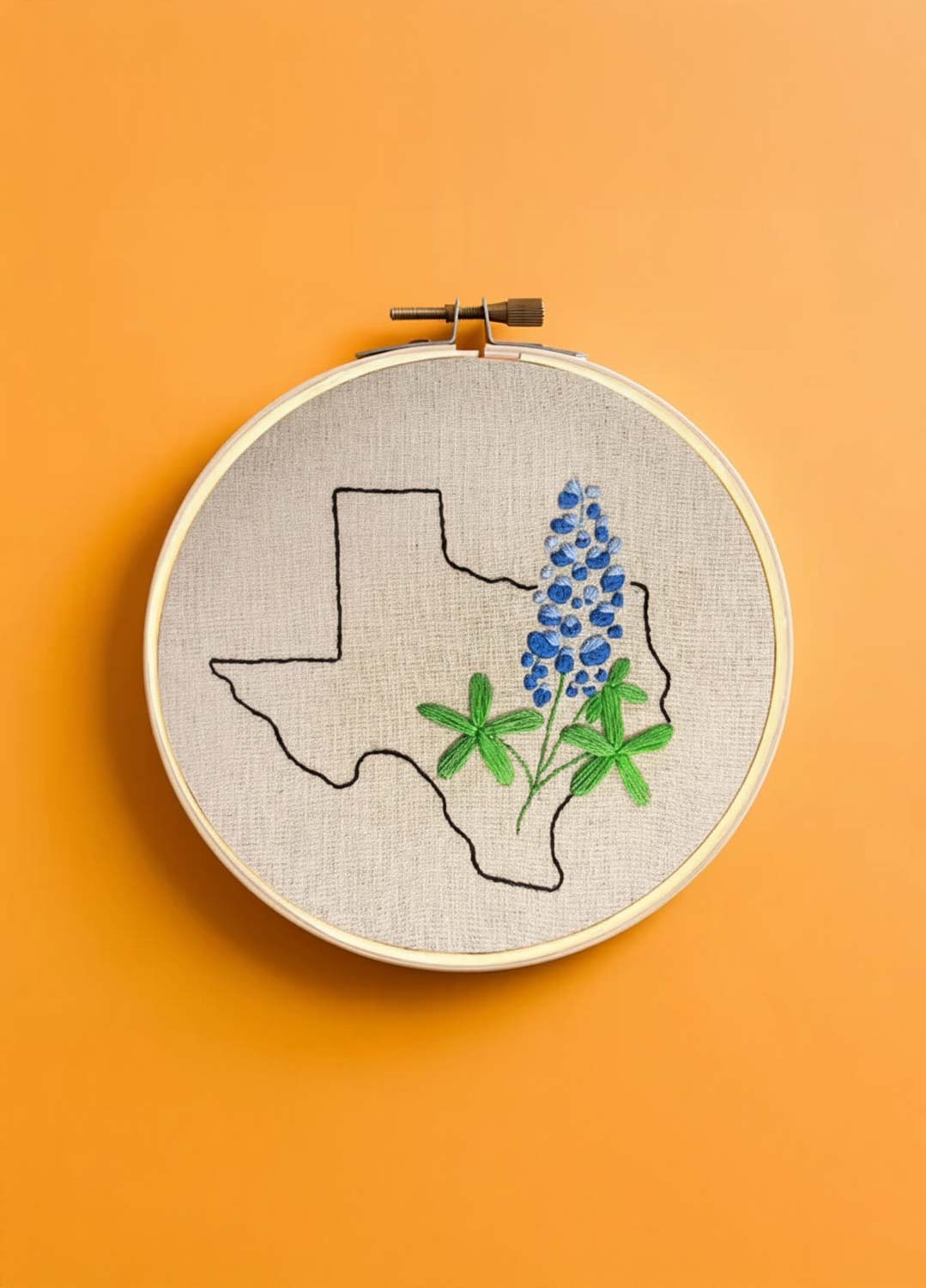 First Kit: Floral State Map Embroidery Kit - Coming Soon
