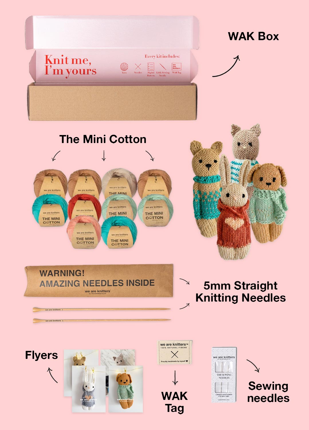 The Knitty Pet Pals Bundle Kit - Pack of 4