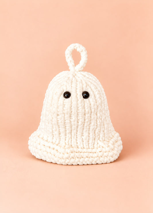 El amuleto fantasma Knitty – Kit fácil para tejer un fantasma