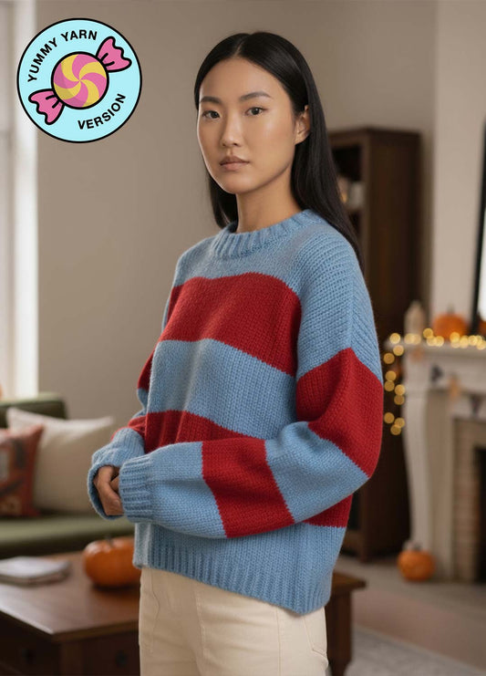 Liquidambar Sweater Kit - Yummy Yarn Fine Version