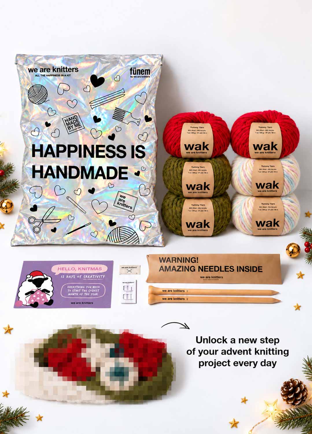 Knitmas: 12 Days of Knitting - Mystery Project Advent Calendar - PREORDER