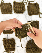 2 Kits Bundle | Knitting Stitch Sampler Kit Make your first Snood + Dinka Scarf - Yummy Yarn Version
