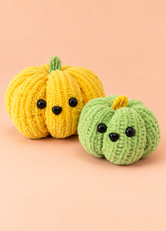 Las calabazas Knitty – Kit fácil para tejer calabazas
