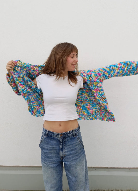 Simone Cardigan Kit -  Yummy Yarn Version