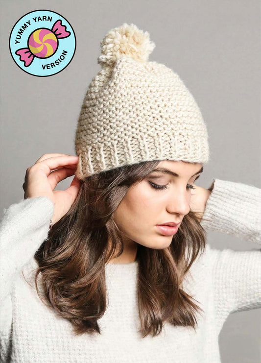 Tremblant Beanie Kit - Yummy Yarn Fine Version