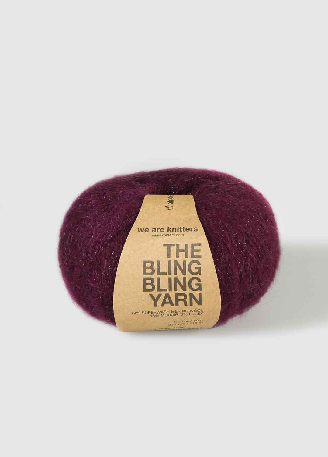 The Bling Bling Yarn Bordeaux