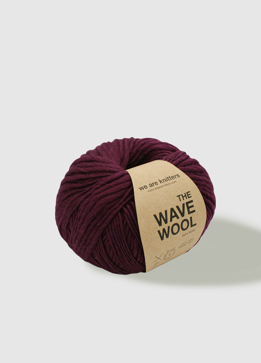 The Wave Wool Bordeaux