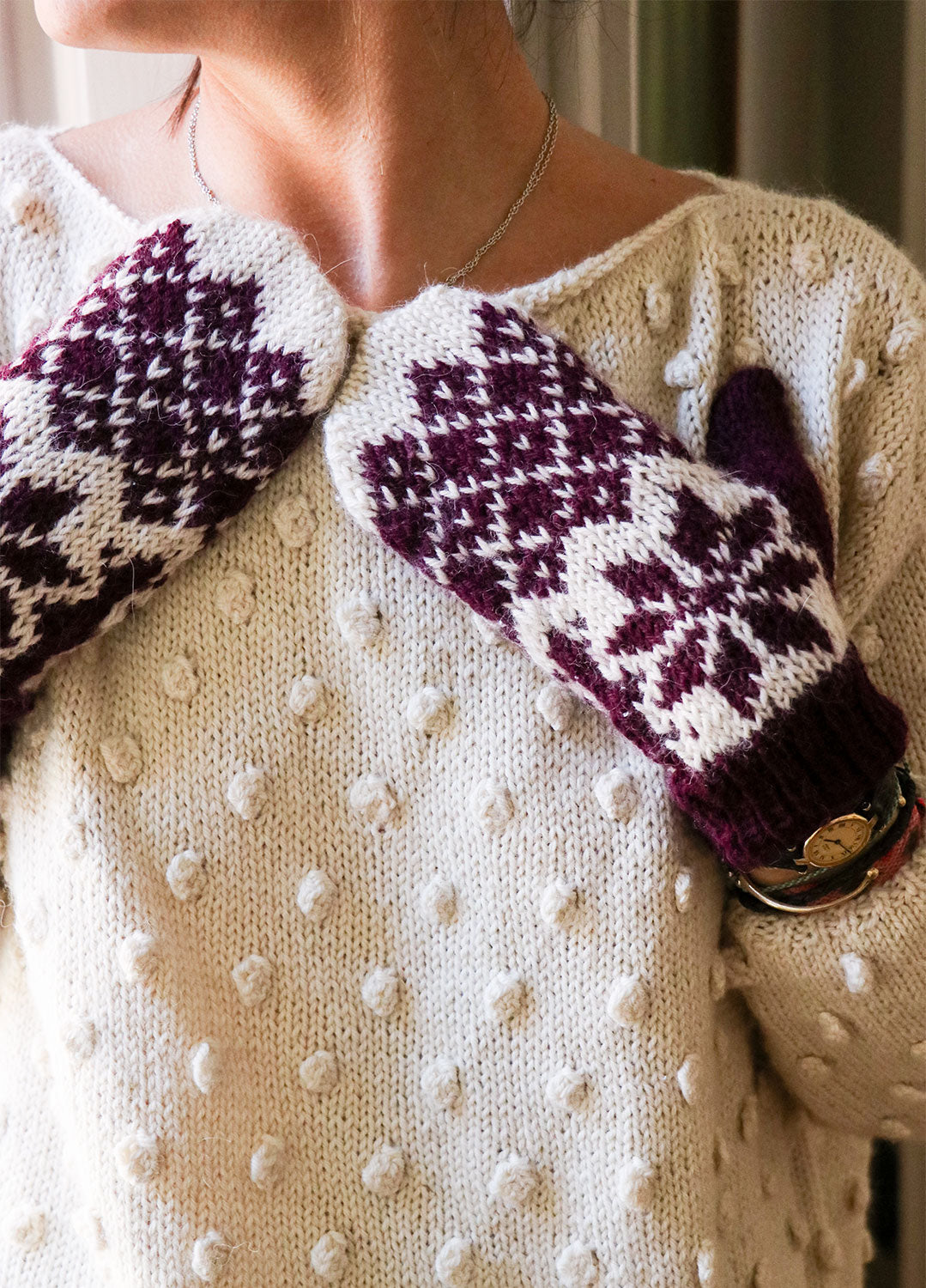 Love You Lots Mittens Free Pattern x @nomadstitches
